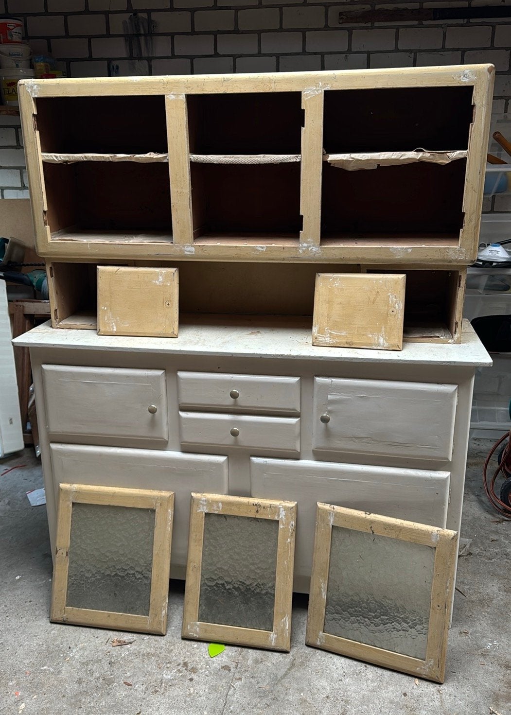 Servieskast voor de handige klusser - projectkast, Huis en Inrichting, Kasten | Dressoirs, Gebruikt, 100 tot 150 cm, Ophalen of Verzenden