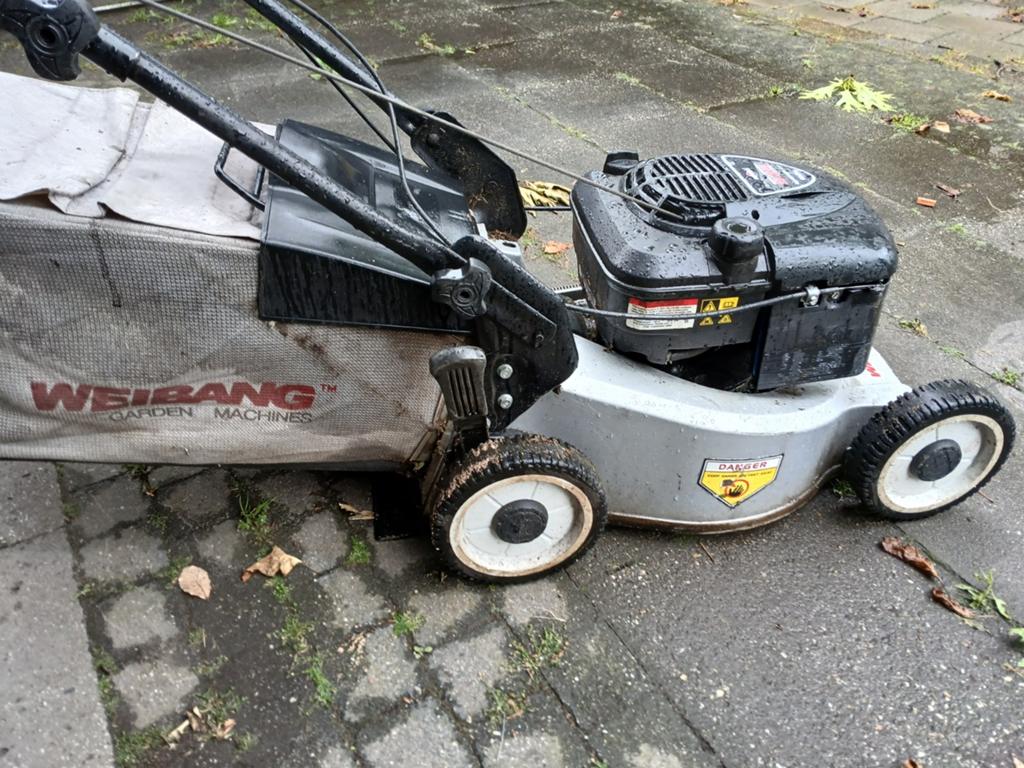 Weibang Benzine Grasmaaier Briggs & Stratton 190cc, Tuin en Terras, Grasmaaiers, Cirkelmaaier, Gebruikt, Ophalen of Verzenden