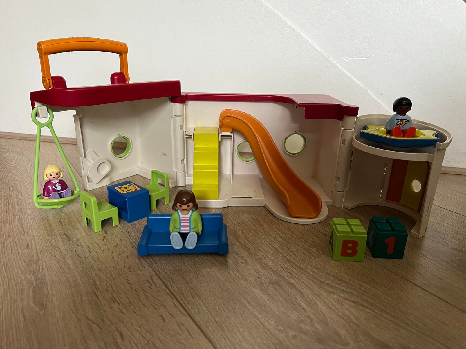 Playmobil 1.2.3 Speelhuisje met Figuren en Accessoires, Ophalen, Gebruikt