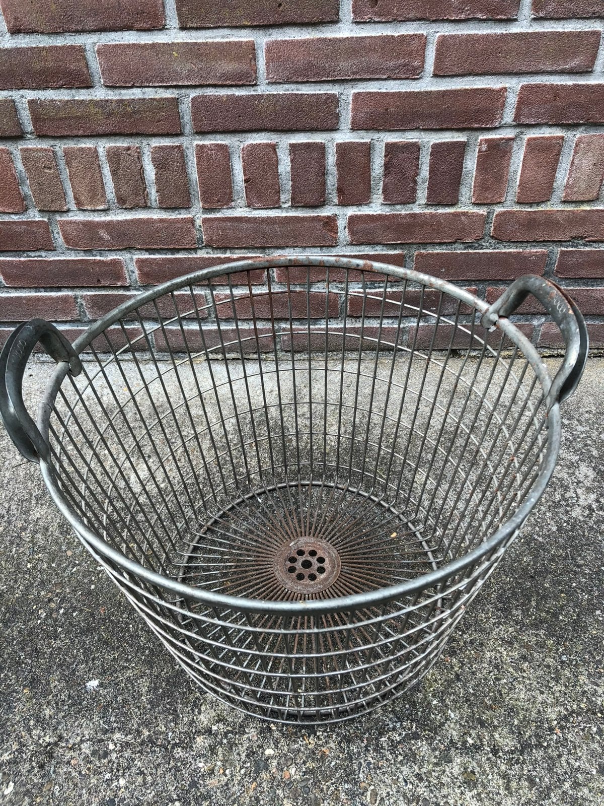 Oude ijzeren Aardappel mand, Antiek en Kunst, Curiosa en Brocante, Ophalen of Verzenden