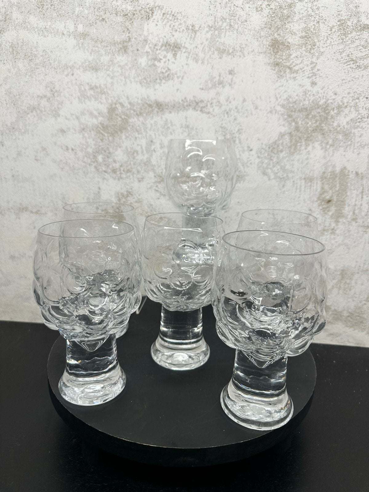 Vintage Kosta Boda "Grape" glazen – Ann Wärff – Set van 6, Ophalen of Verzenden