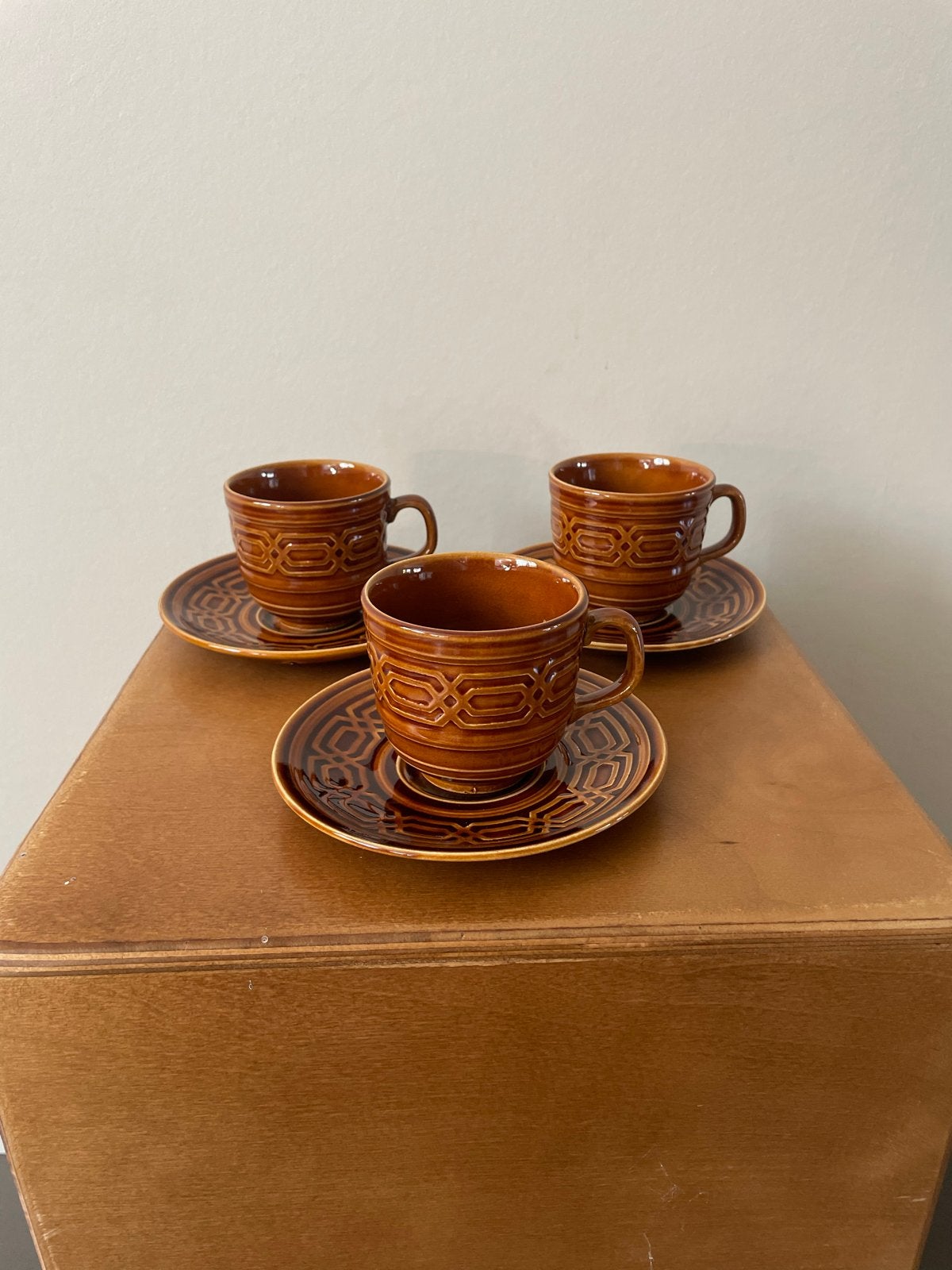Vintage Tams Made in England kop en schotel set (3 stuks), Antiek en Kunst, Ophalen