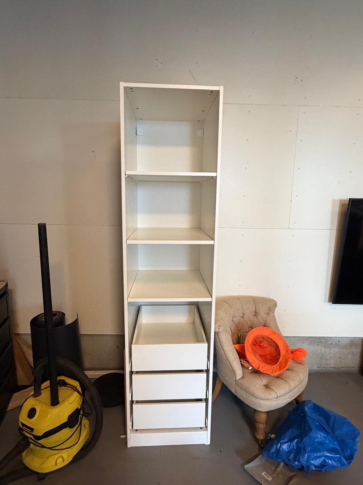 Witte Pax kast 50 cm met lades en planken, Ophalen, 200 cm of meer, 50 tot 100 cm, Zo goed als nieuw