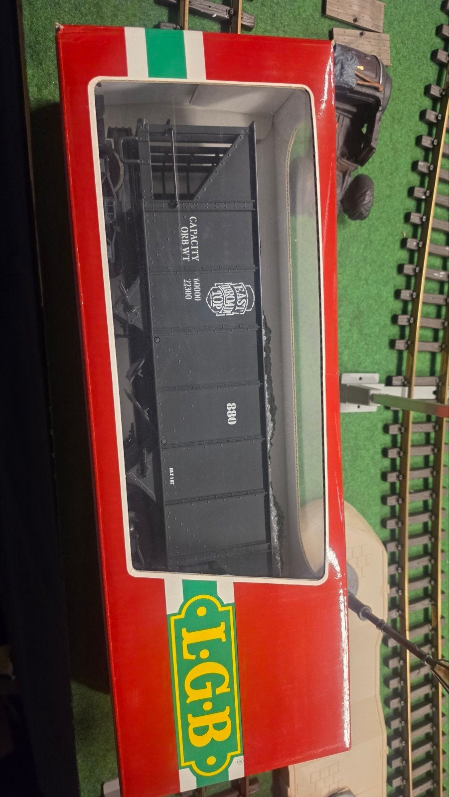 lgb wagon 4076. met org buitendoos, Ophalen of Verzenden, Gelijkstroom, Wagon, LGB