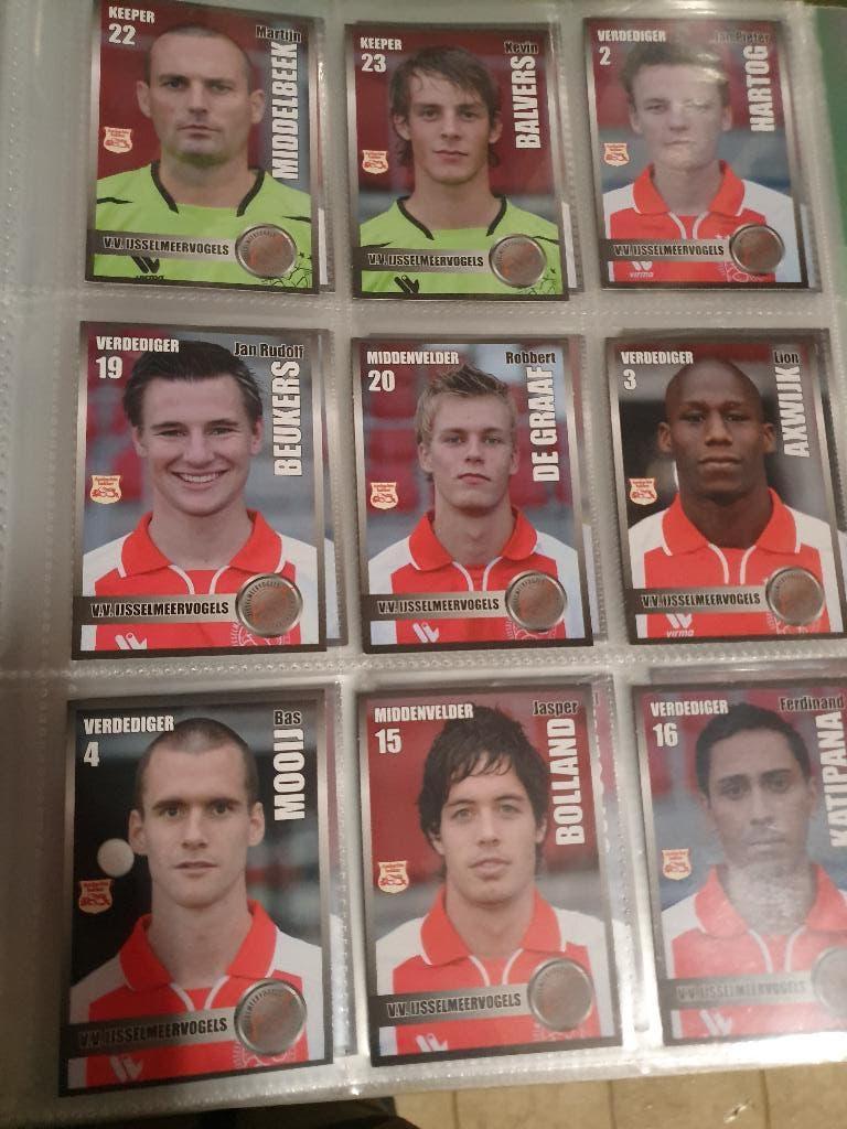 41 spelerskaarten enz V.V. Ijsselmeervogels 2008-2009, Ophalen, Zo goed als nieuw, Spelerskaart