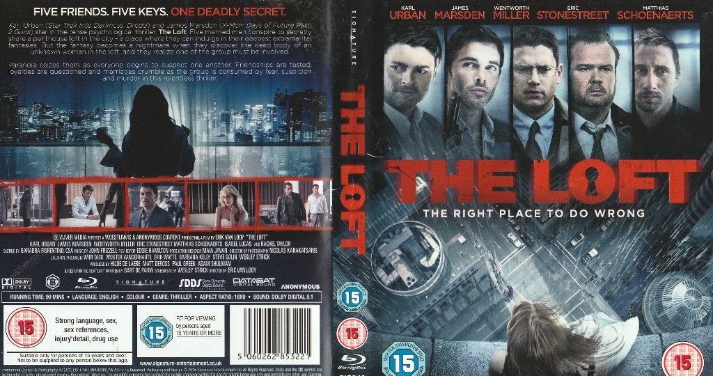 The loft ( engels )blu ray, Ophalen of Verzenden, Zo goed als nieuw, Actie