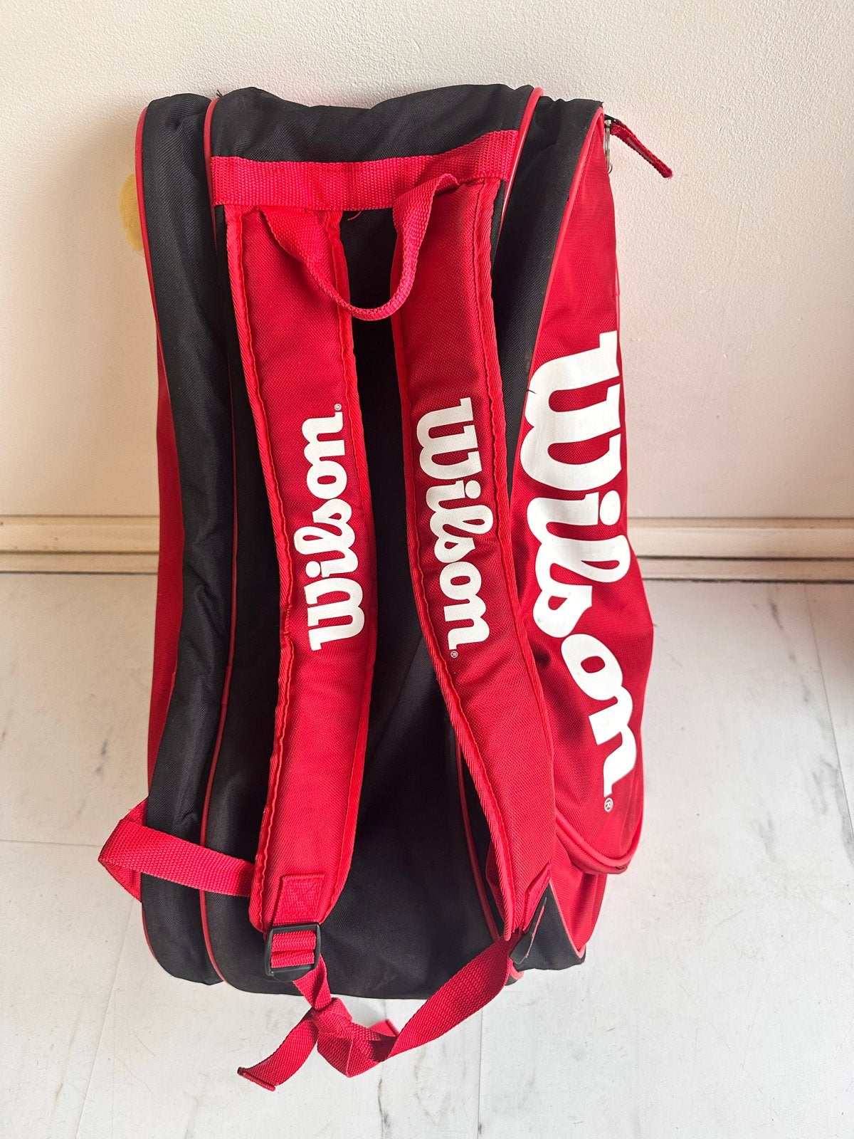 Wilson Tennistas Rood - Ideaal voor 2 rackets, Ophalen of Verzenden, Gebruikt, Tas, Wilson
