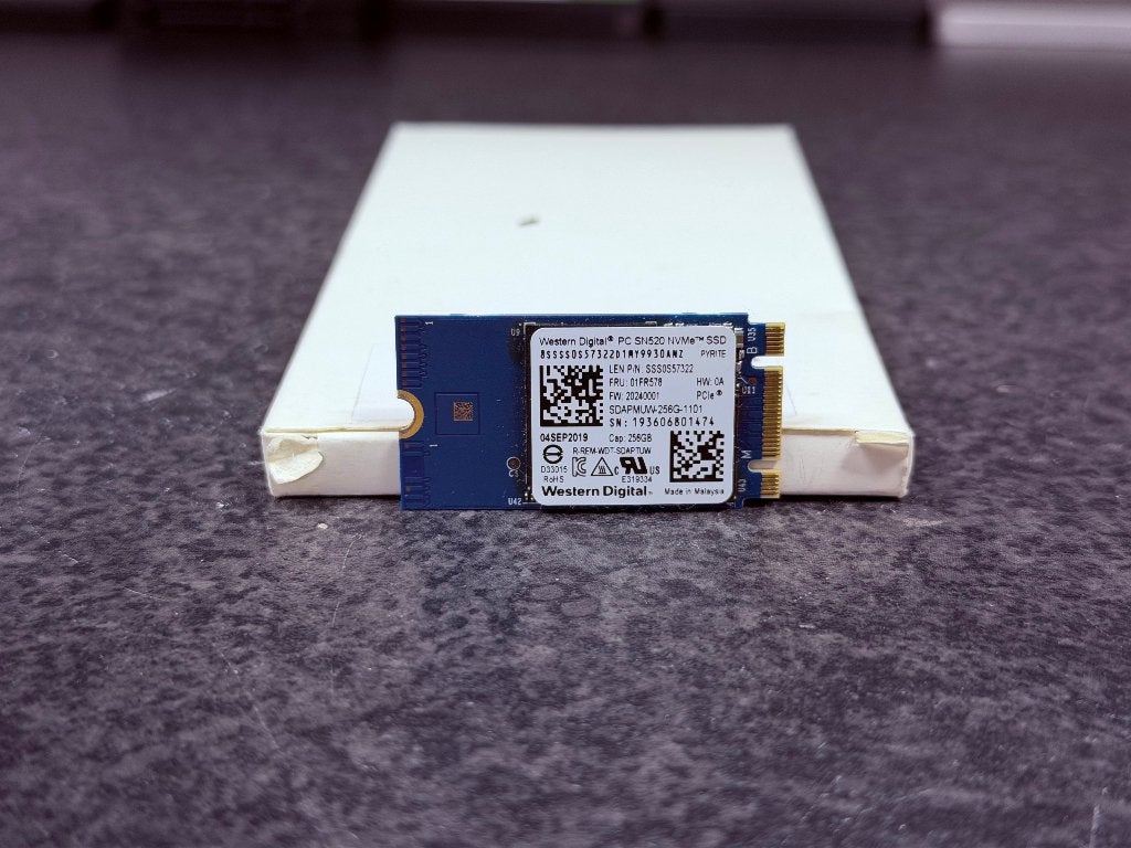 WD SN520 NVMe m.2 SSD - 256GB - 2 beschikbaar, Intern, Gebruikt, 256GB, SSD