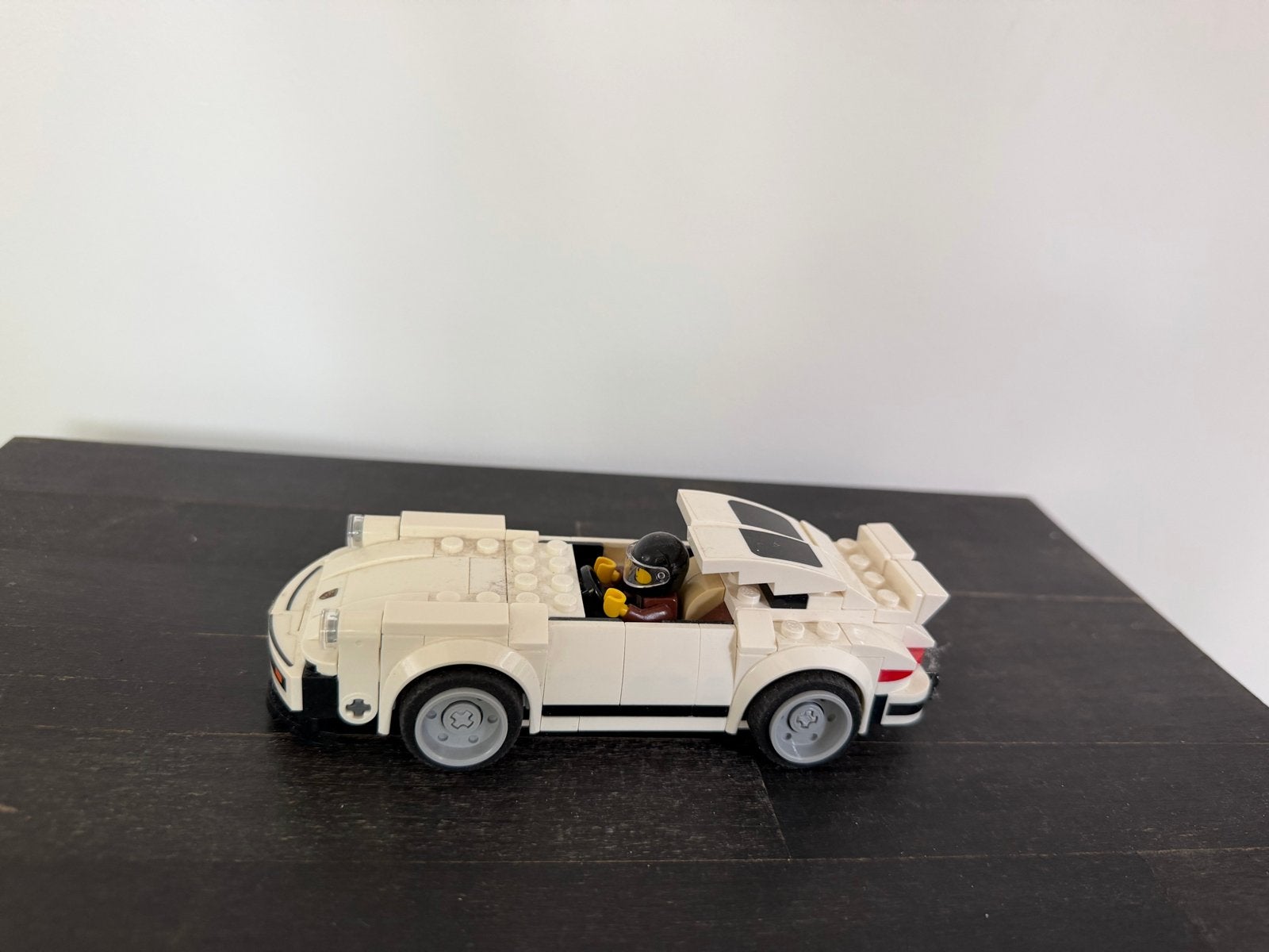 LEGO MOC Witte Porsche Sportwagen met Minifiguur, Ophalen, Inclusief minifiguren, Gebruikt, MOC (eigen creatie)