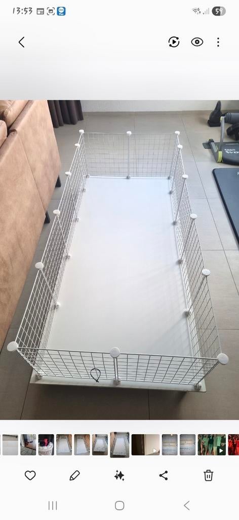 Caviakooi draadkubus, Ophalen, 110 cm of meer, Kooi, Minder dan 60 cm