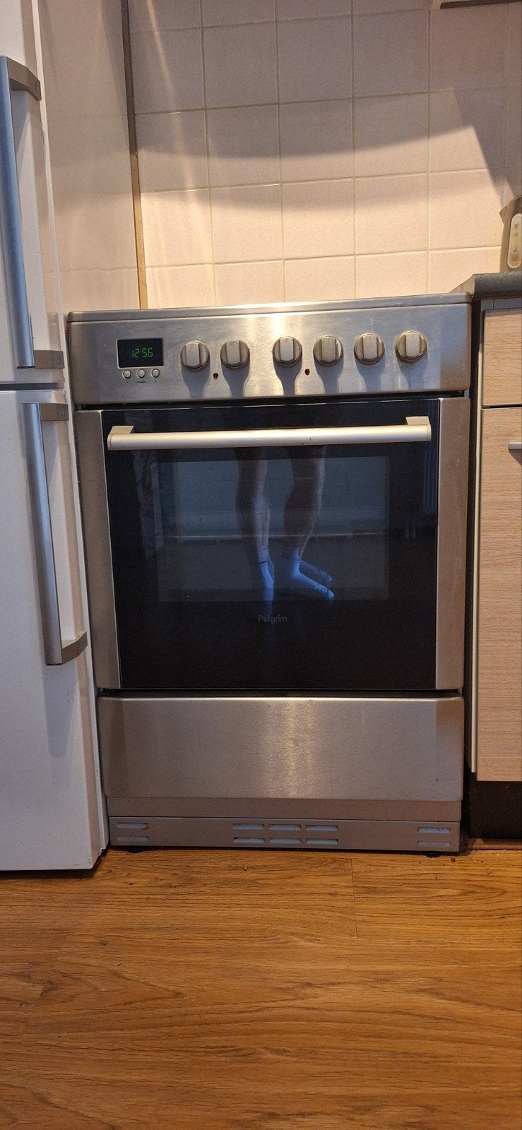 Pelgrim Vrijstaande Oven - Zilver, Goede Staat, Witgoed en Apparatuur, Ovens, Ophalen, Gebruikt, Oven, Pelgrim