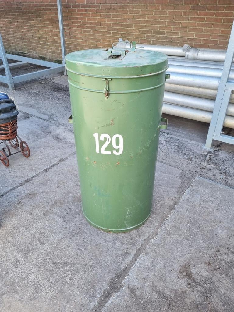 Vintage groene stembus - Nummer 129, Ophalen