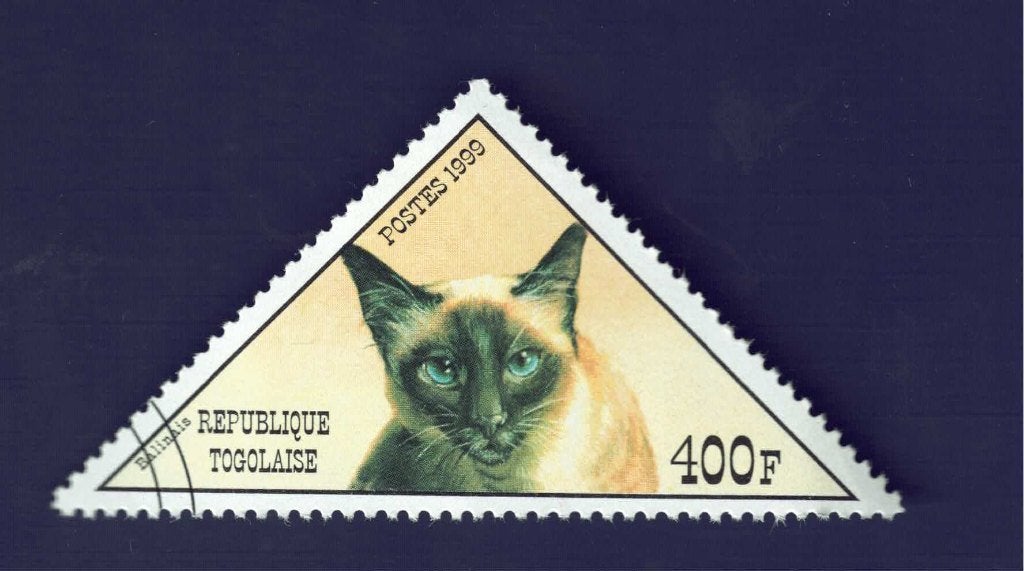 Fauna - Katten - Togo - 400 F - Balinais - gebr., Ophalen of Verzenden, Gestempeld, Dier of Natuur