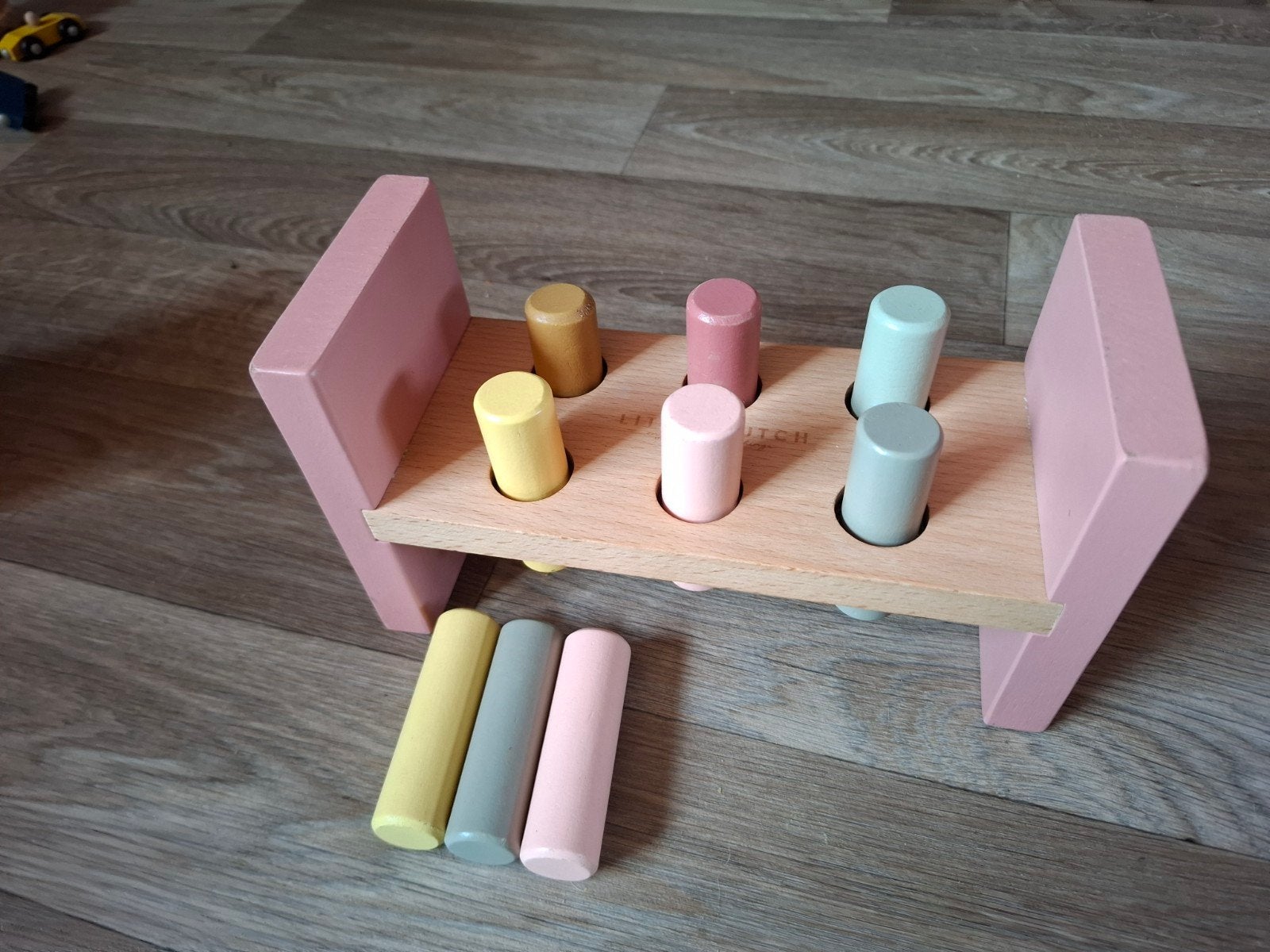 Houten hamertje-tik speelgoed in pastelkleuren, Ophalen of Verzenden