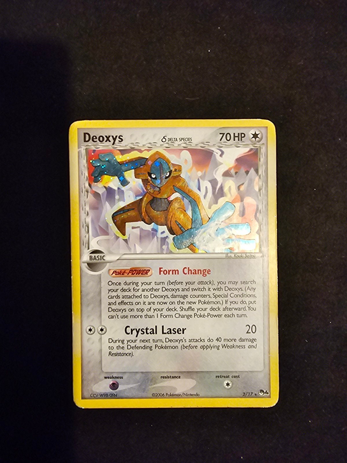 Deoxys Delta Species Holo 2/17 Pokémon Kaart, Hobby en Vrije tijd, Verzamelkaartspellen | Pokémon, Ophalen of Verzenden