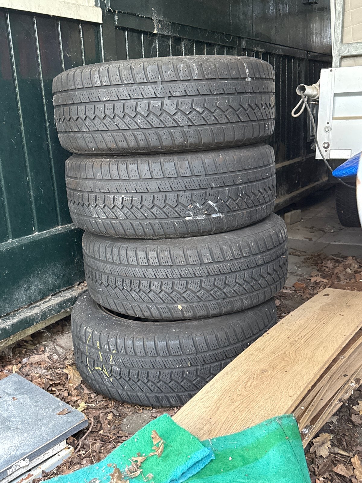 4 gebruikte winterbanden - nog bruikbaar, Ophalen, Gebruikt, 16 inch, Band(en)