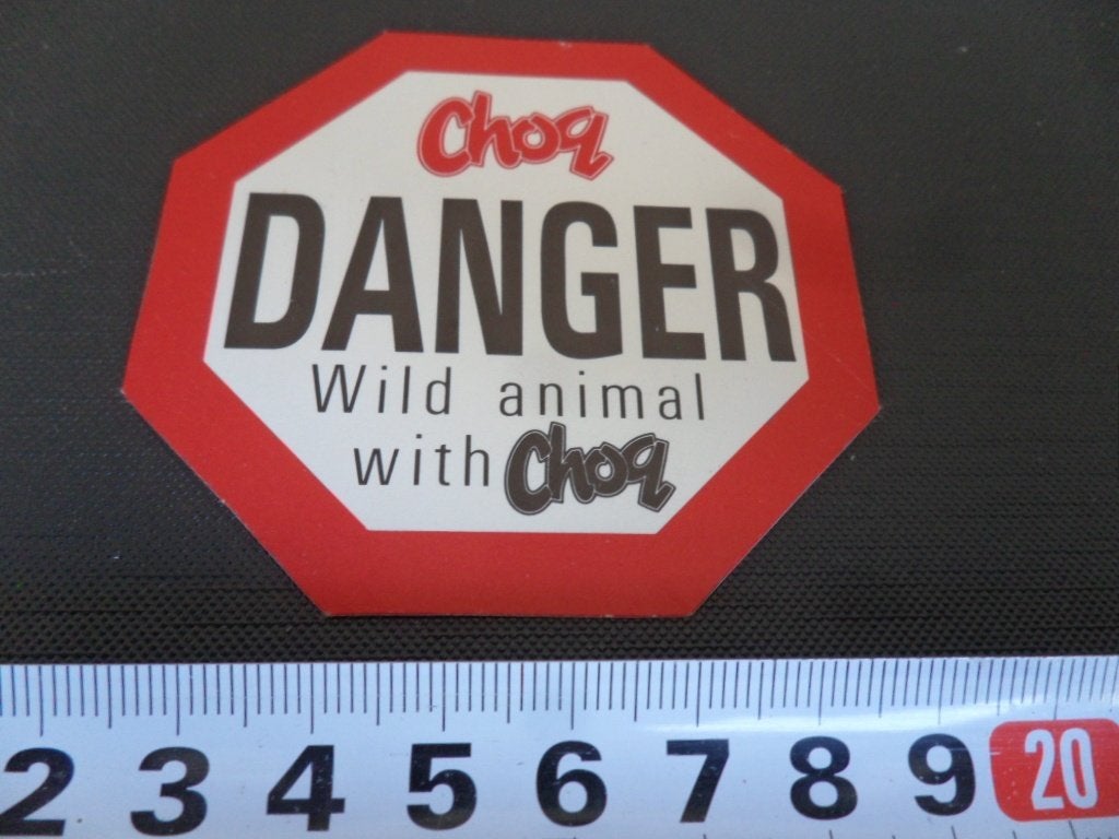 sticker Choq DANGER  Wild animal with choq   *, Ophalen, Zo goed als nieuw
