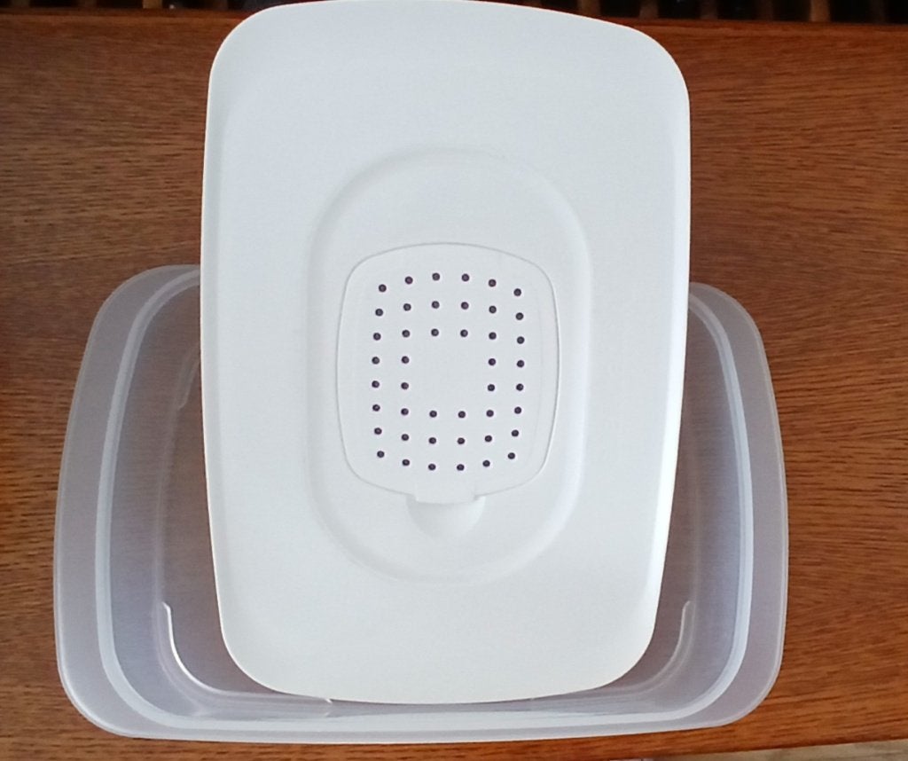 Vleeswaren doos tupperware. Zgan!, Ophalen, Wit, Overige typen, Met deksel