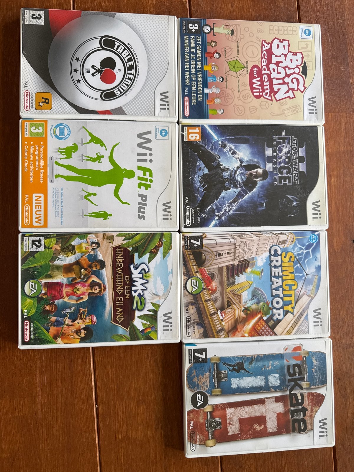 Nintendo Wii spellen, Ophalen of Verzenden, Gebruikt, Zonder controller, Met games