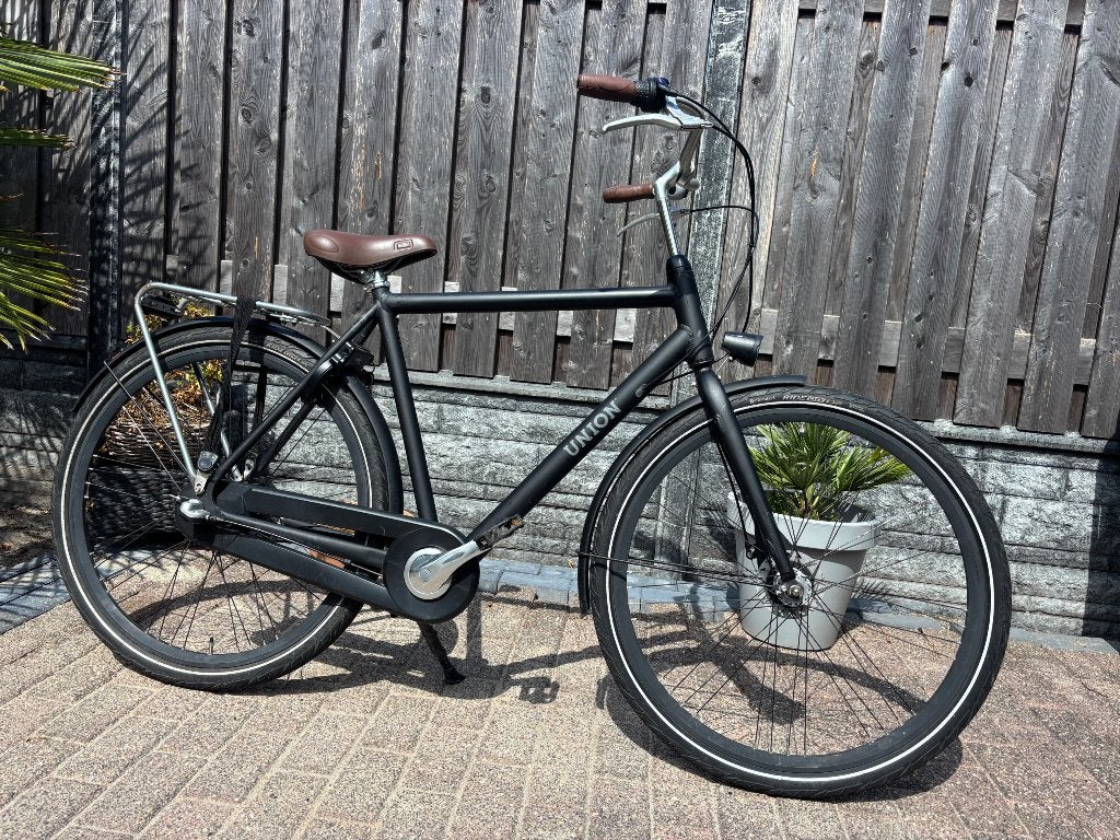 Herenfiets Union stadsfiets – frame maat 57 – 3 jaar oud, 57 tot 61 cm, Ophalen, Gebruikt, Overige merken