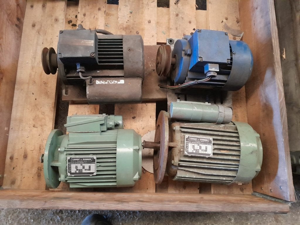 elektromotoren / elektra motoren / Leroy - Somer, Doe-het-zelf en Verbouw, Motoren, Ophalen, Gebruikt, Elektromotor, 1400 tot 1800 rpm