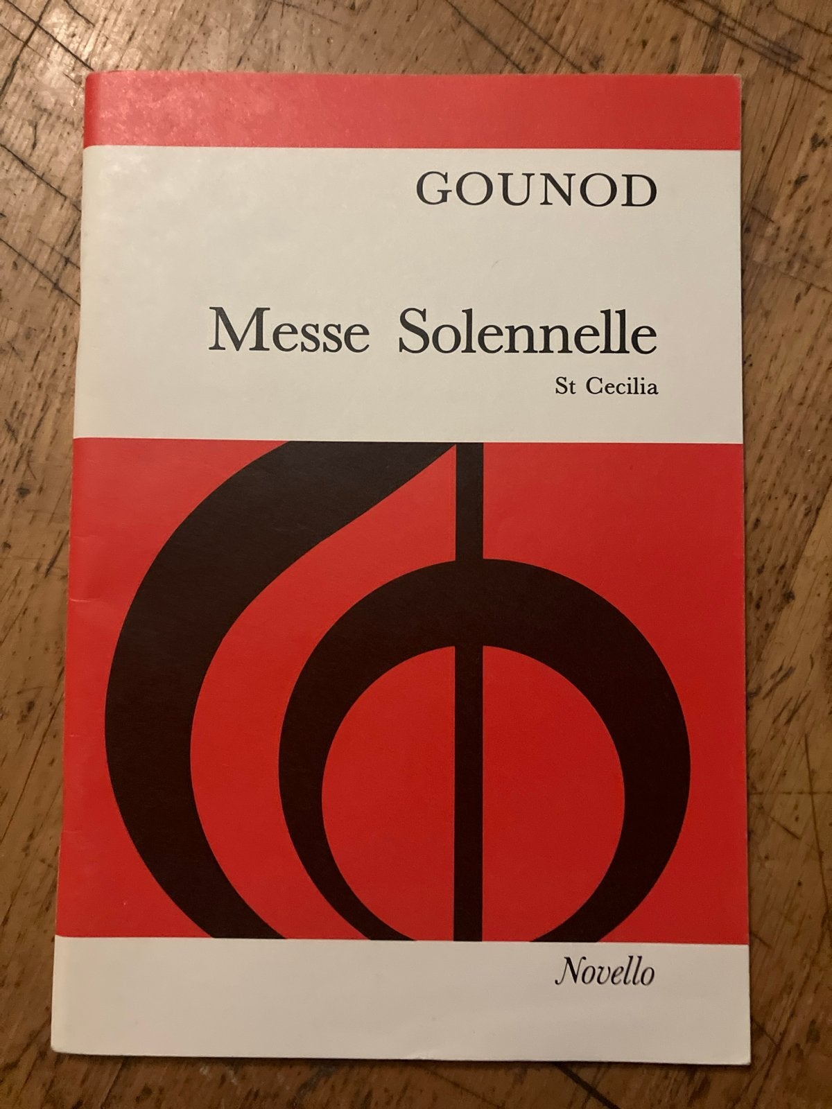 Gounod - Messe Solennelle St Cecilia - Novello bladmuziek, Gebruikt, Klassiek, Ophalen of Verzenden, Koor