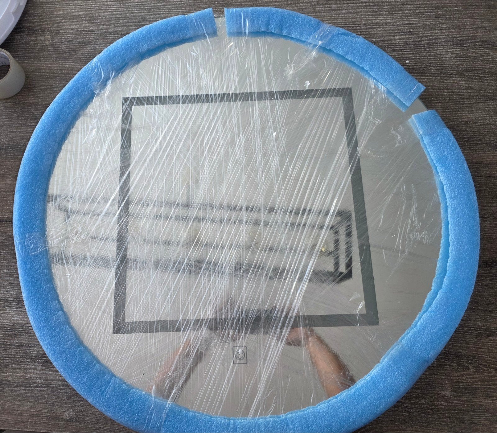 Ronde spiegel met LED verlichting - Ø80cm, Ophalen, Rond, Nieuw, 75 tot 100 cm
