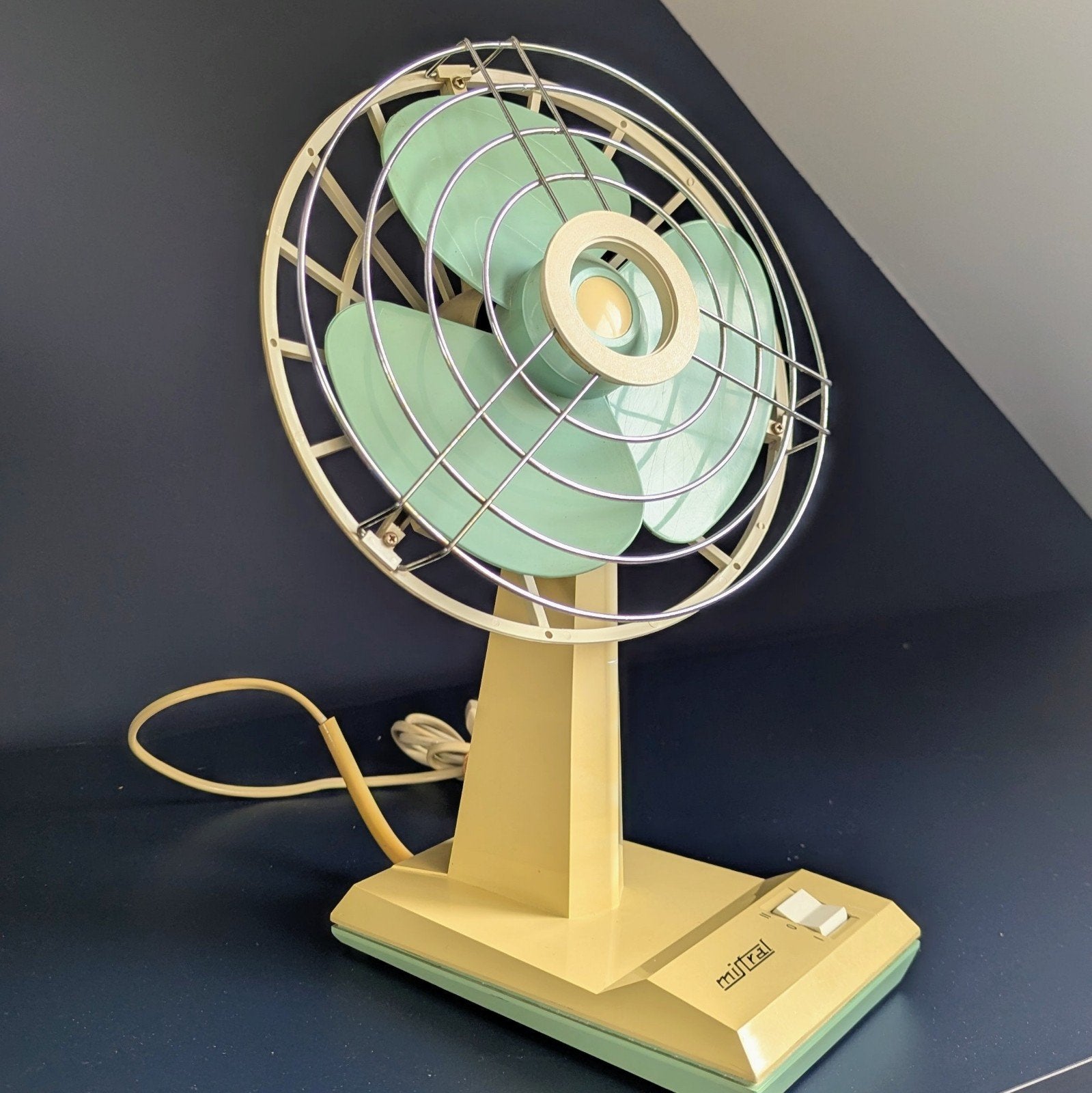 Vintage Mistral tafelventilator / retro table fan, Ophalen of Verzenden, Tafelventilator
