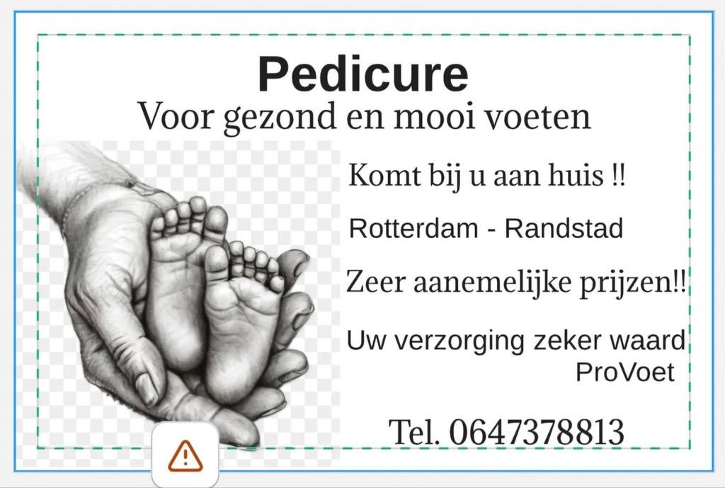 Pedicure aan huis!!