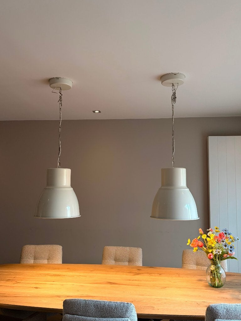 2 Ikea lampen, Ophalen, Gebruikt, Metaal, E27 (groot)