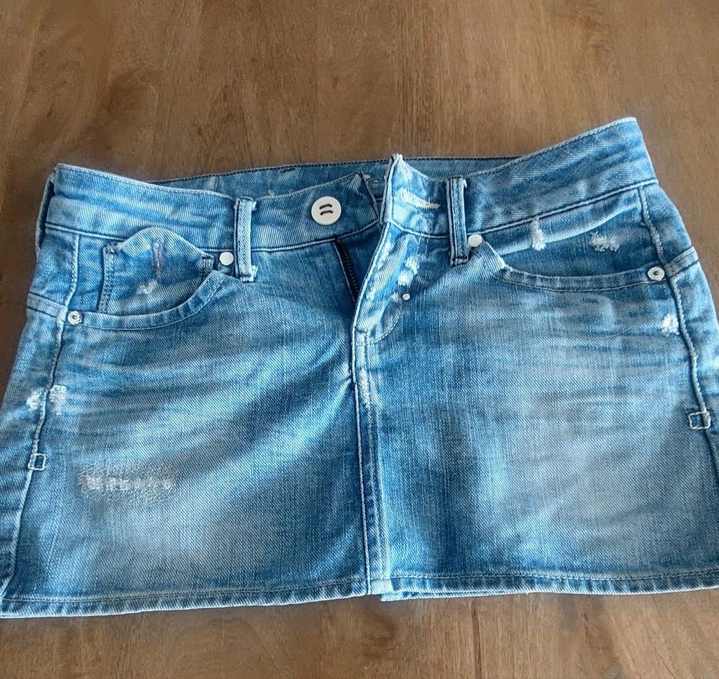 G-star spijker Rokje maat 36 S, Blauw, Ophalen of Verzenden, Zo goed als nieuw, Maat 36 (S)