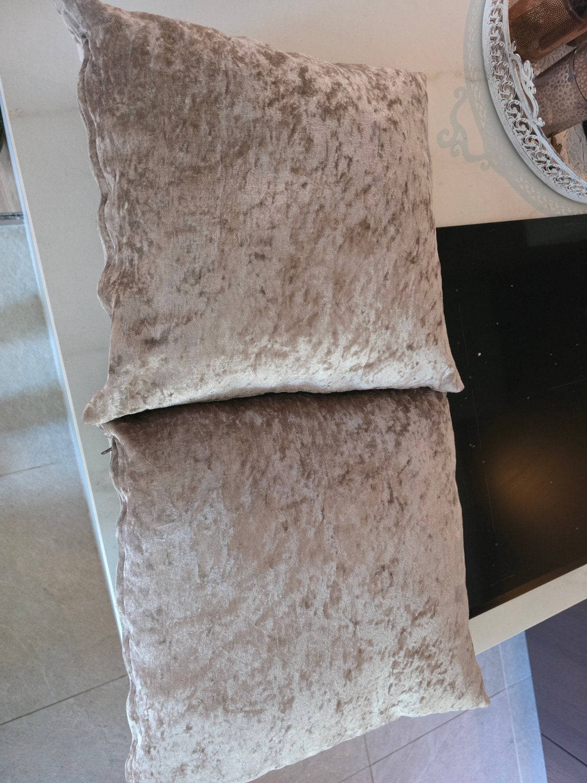 2x Kussens met afneembare en wasbare hoezen - 35x35 cm, Ophalen of Verzenden, Vierkant