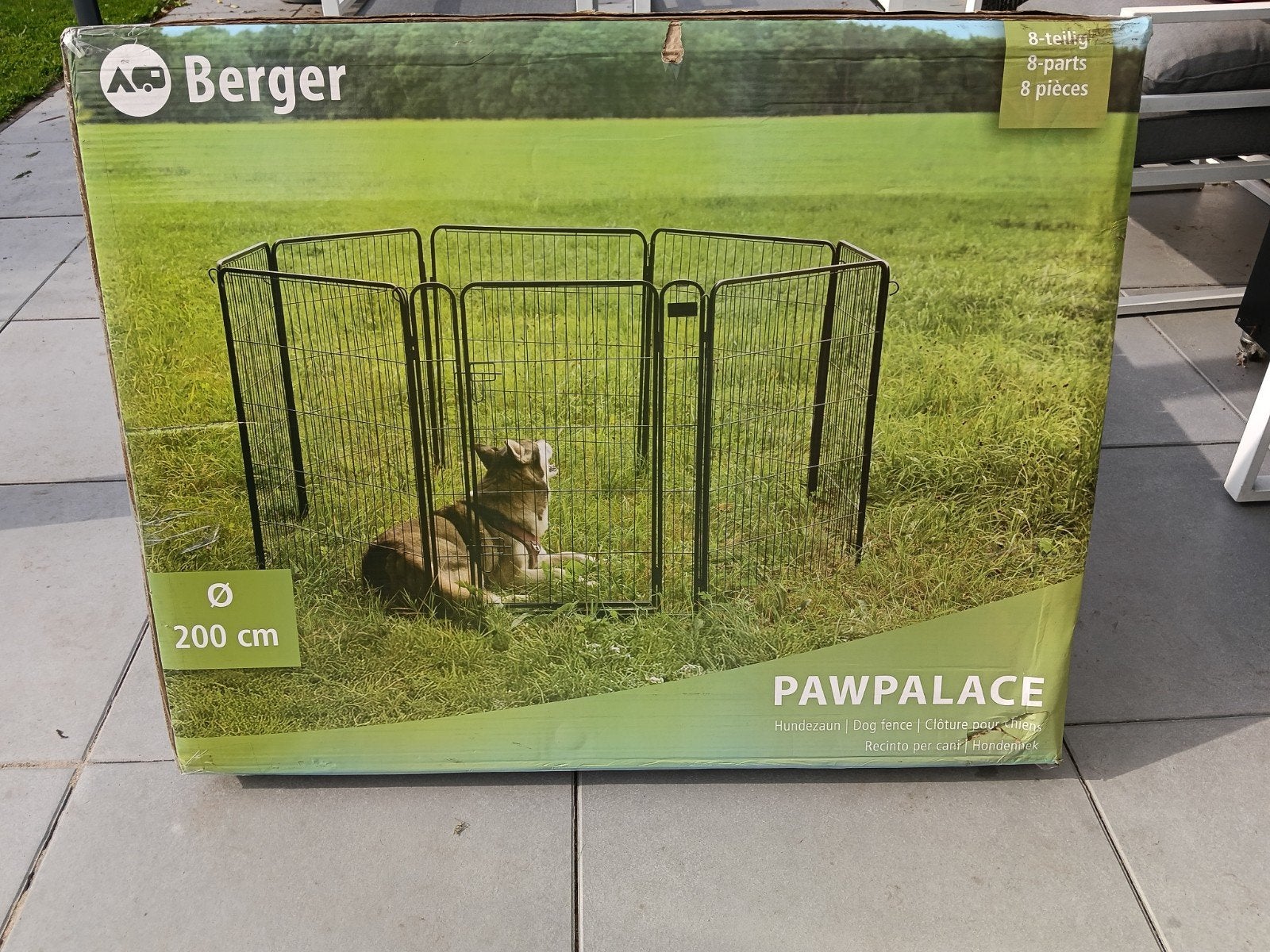 Nieuw! Berger PawPalace Hondenomheining / Puppyren 8-delig, Ophalen of Verzenden, Nieuw