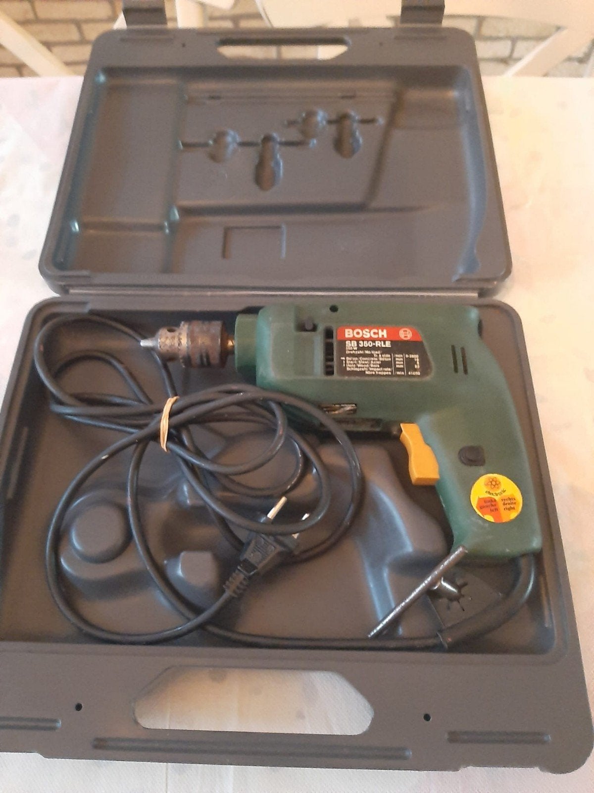Bosch SB 350-RLE Boormachine met koffer, Doe-het-zelf en Verbouw, Gebruikt, Klopboormechanisme, Minder dan 400 watt, Ophalen