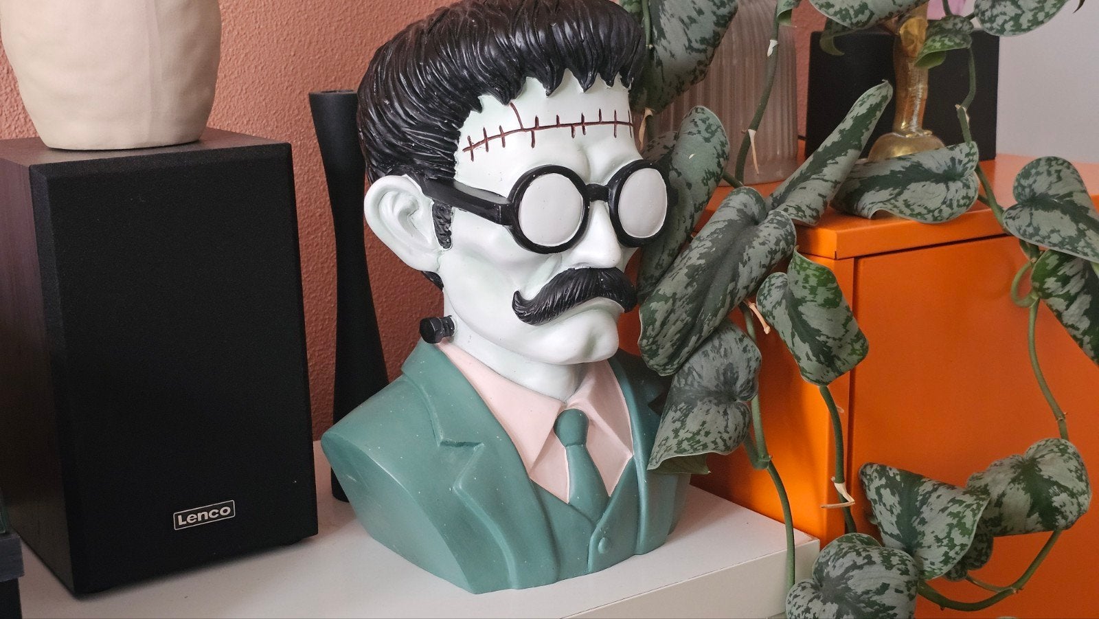 Tkmaxx Halloween 2025 Frankenstein Buste Decoratie - Uniek e, Verzamelen, Beelden en Beeldjes, Ophalen, Gebruikt, Fantasy