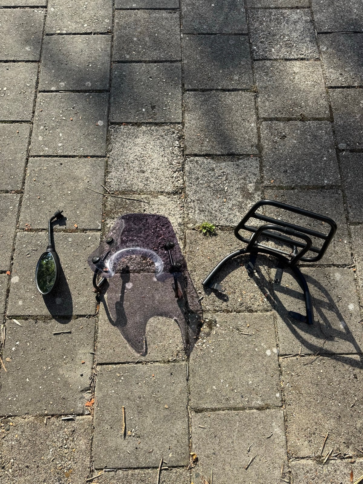 Zip Accessoires: Windscherm, Bagagedrager & Spiegel, Fietsen en Brommers, Ophalen, Gebruikt, Overige typen, Piaggio