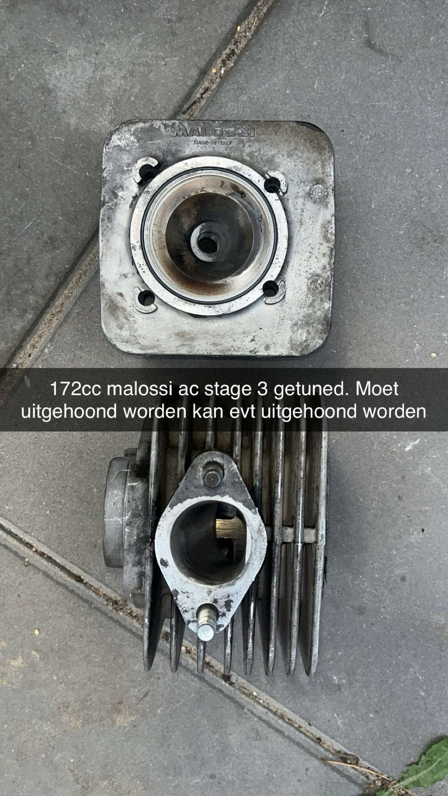 172cc malossi stage 3, Fietsen en Brommers, Ophalen of Verzenden, Zo goed als nieuw, Uitlaat, Piaggio