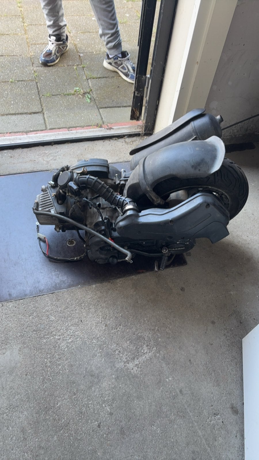 Scooter motorblok met uitlaat en carburateur, Ophalen, Gebruikt, Blok, Overige merken