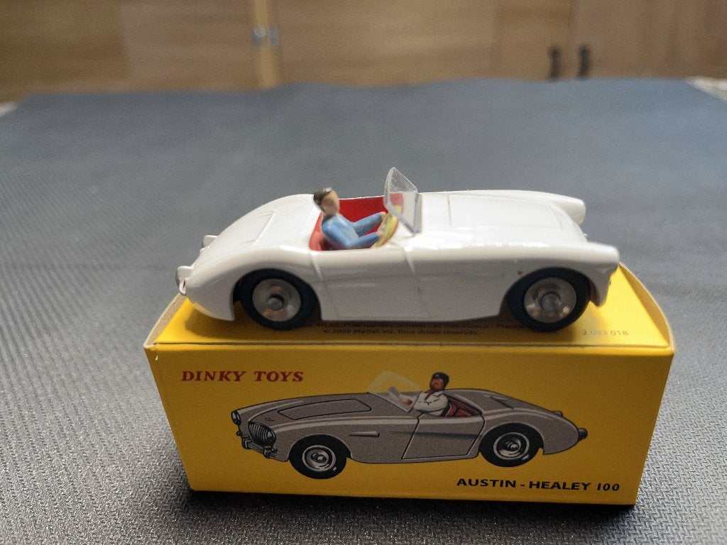 Dinky Toys 546 Austin-Healey 100 wit 1:43, Hobby en Vrije tijd, Ophalen of Verzenden, Zo goed als nieuw, Auto, Dinky Toys