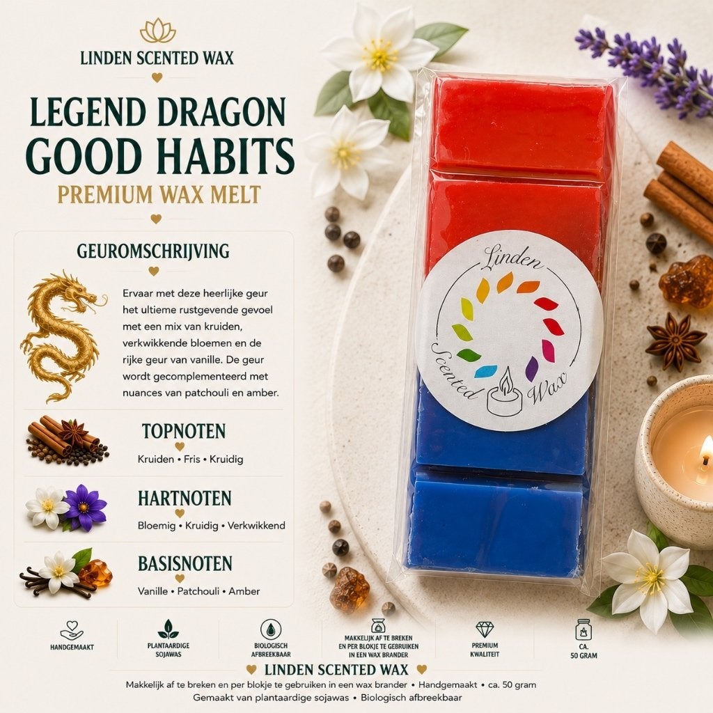 Waxmelts Legend Dragon Good Habits parfum geur rituals, Overige merken, Ophalen of Verzenden, Kaars, Was