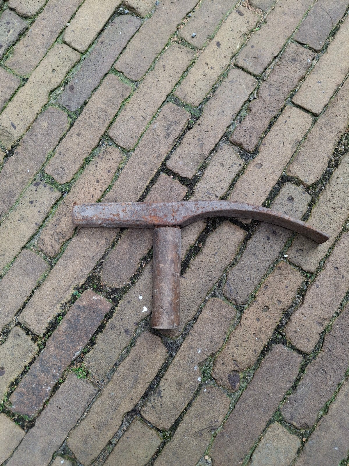 Oude straathamer / pikhouweel - robuust gereedschap, Doe-het-zelf en Verbouw, Ophalen of Verzenden, Gebruikt, Hamer, Overige merken