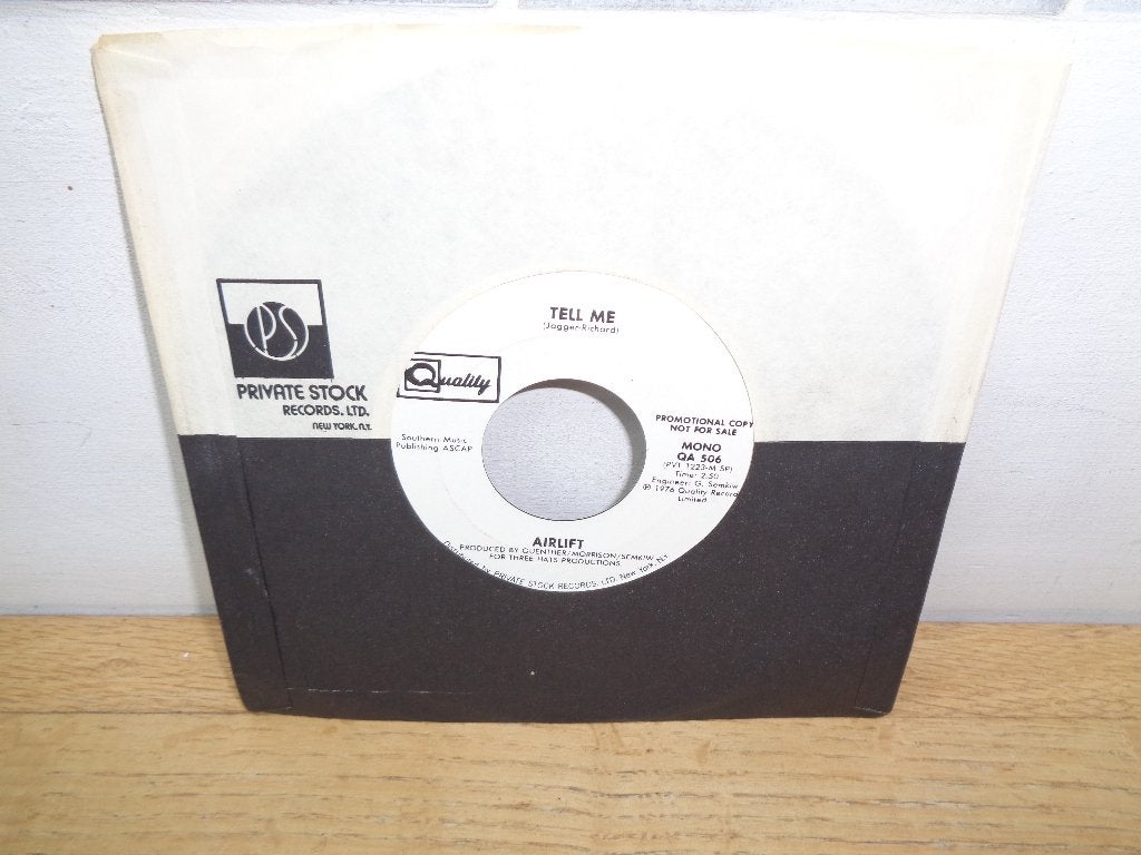 Airlift PROMO single "Tell Me" [USA-76], Gebruikt, Ophalen of Verzenden, Pop, 7 inch