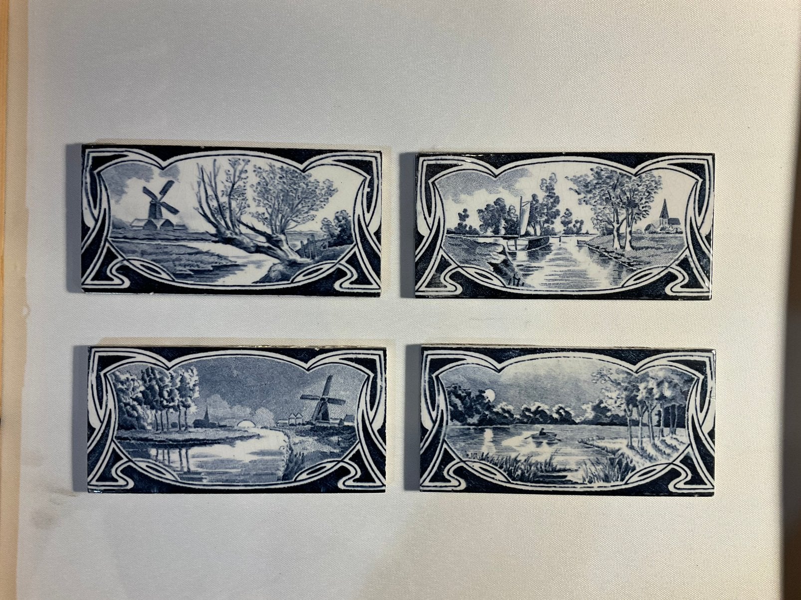 Jugendstil tegeltjes, Ophalen of Verzenden