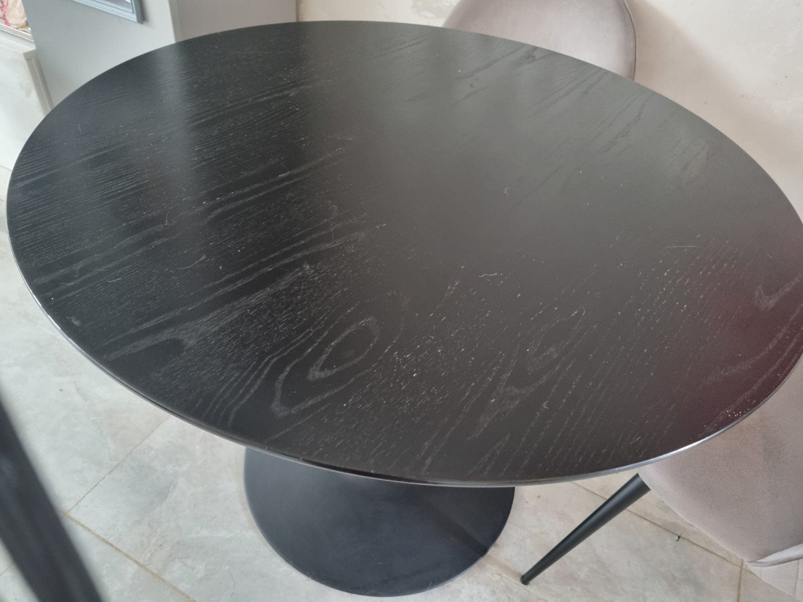 eettafel, Huis en Inrichting, Ophalen, Rond, 50 tot 100 cm, Vier personen