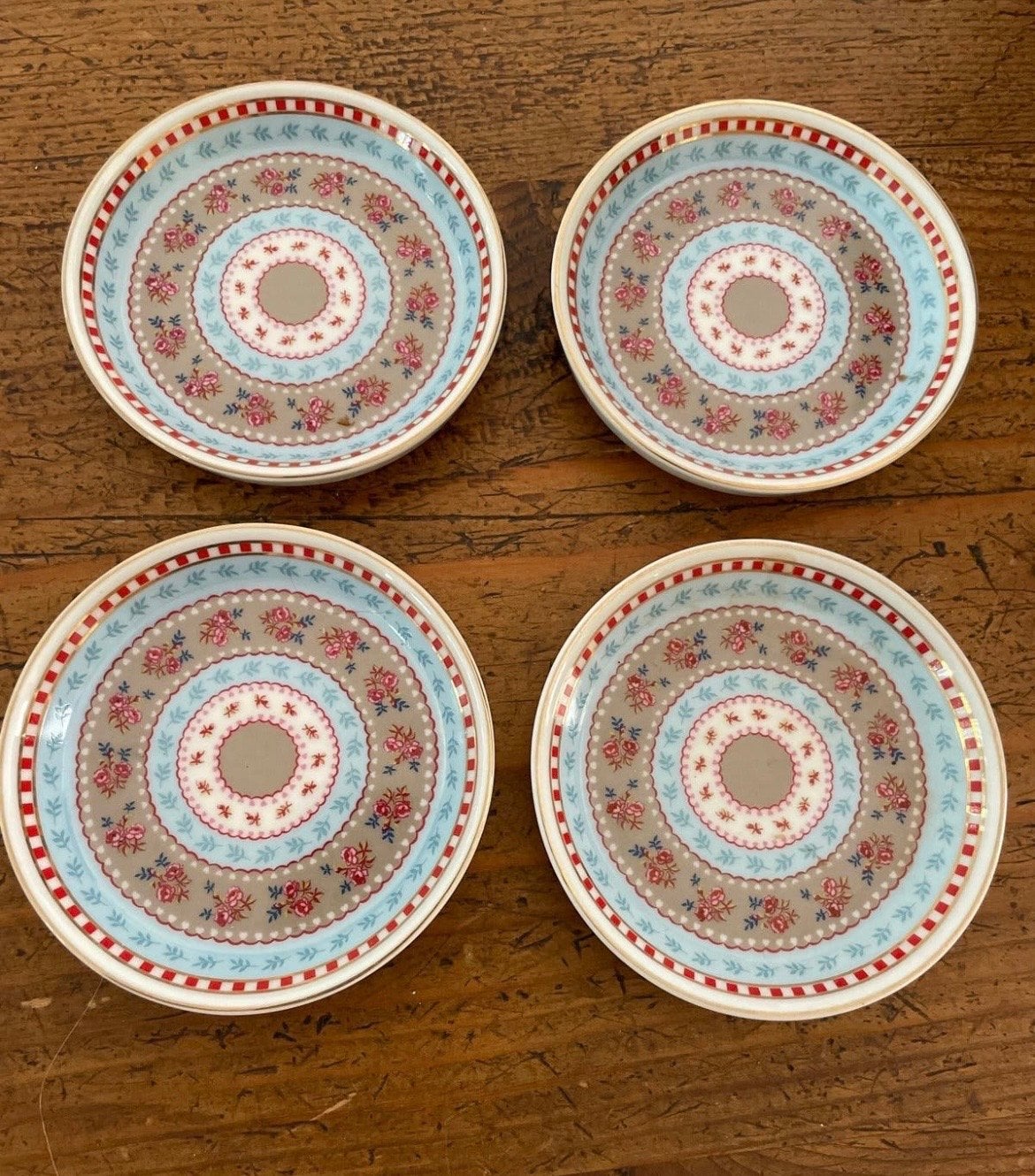 Pip Studio theezak schoteltjes - set van 4, Ophalen of Verzenden, Zo goed als nieuw, Porselein, Pip Studio