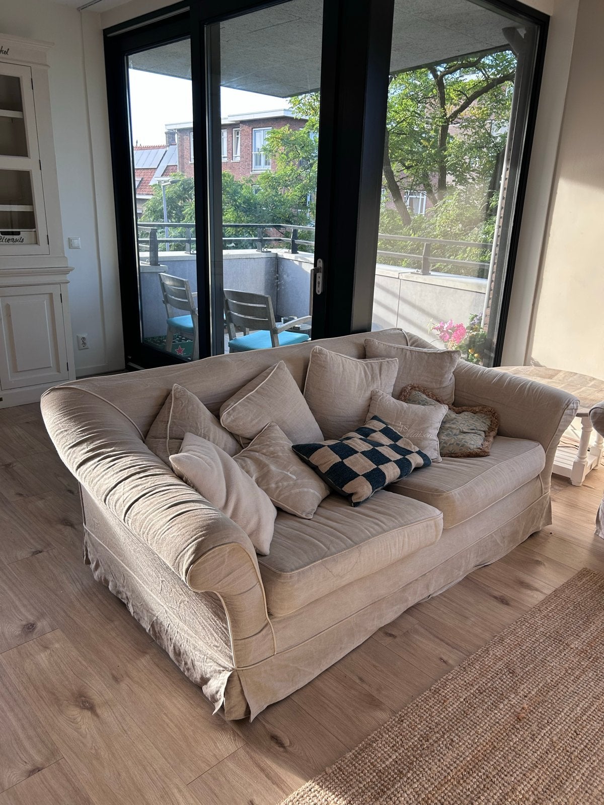 Riviera Maison Bank - Comfortabel en Stijlvol, Ophalen, Gebruikt, Driepersoons, 75 tot 100 cm