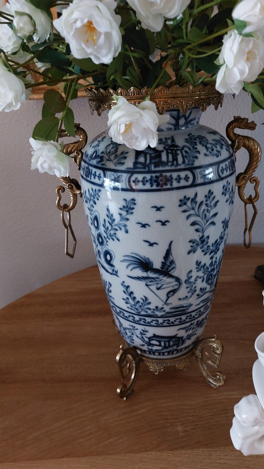 chinese vaas 41 cm hoog in nieuwstaat, Antiek en Kunst, Ophalen