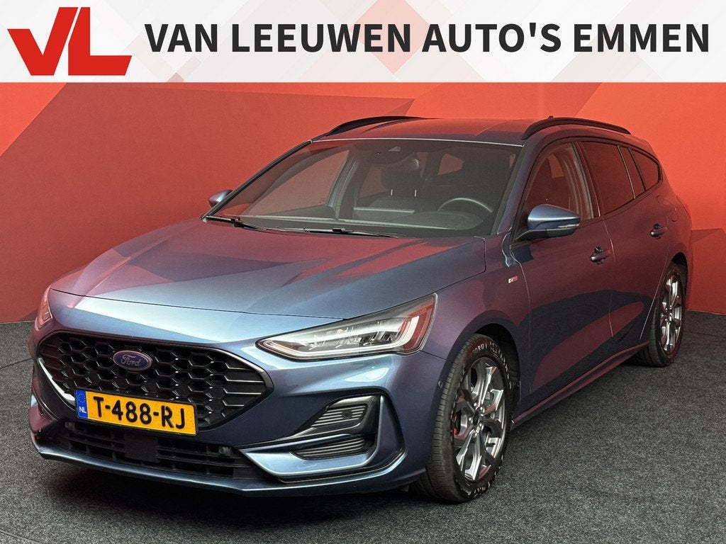 Ford Focus Wagon 1.0 EcoBoost Hybrid ST Line X, Auto's, Ford, Gebruikt, Blauw, Origineel Nederlands, Handgeschakeld