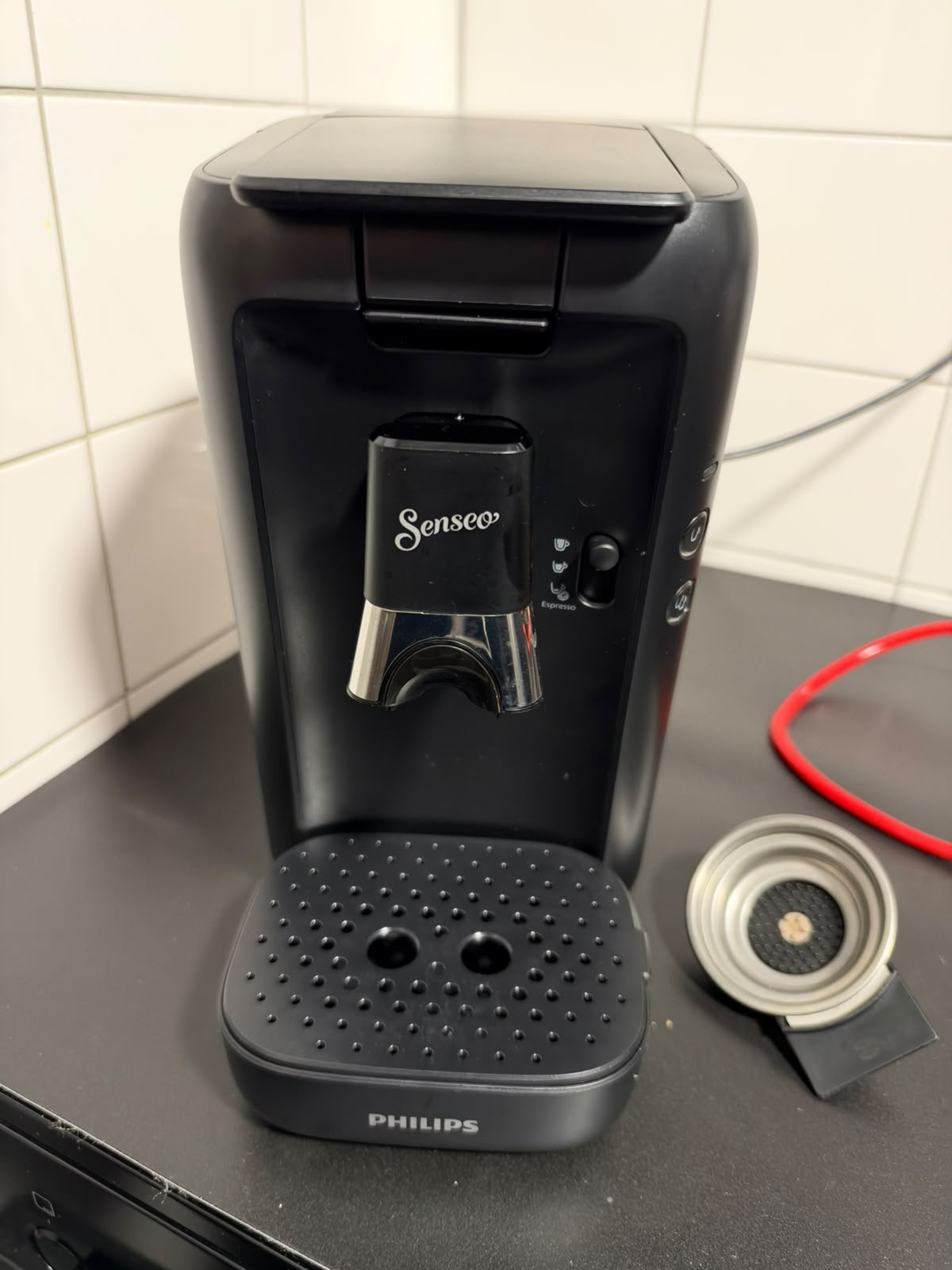 Philips Senseo Select Zwart – Espresso, Witgoed en Apparatuur, Ophalen of Verzenden, Zo goed als nieuw, Koffiemachine
