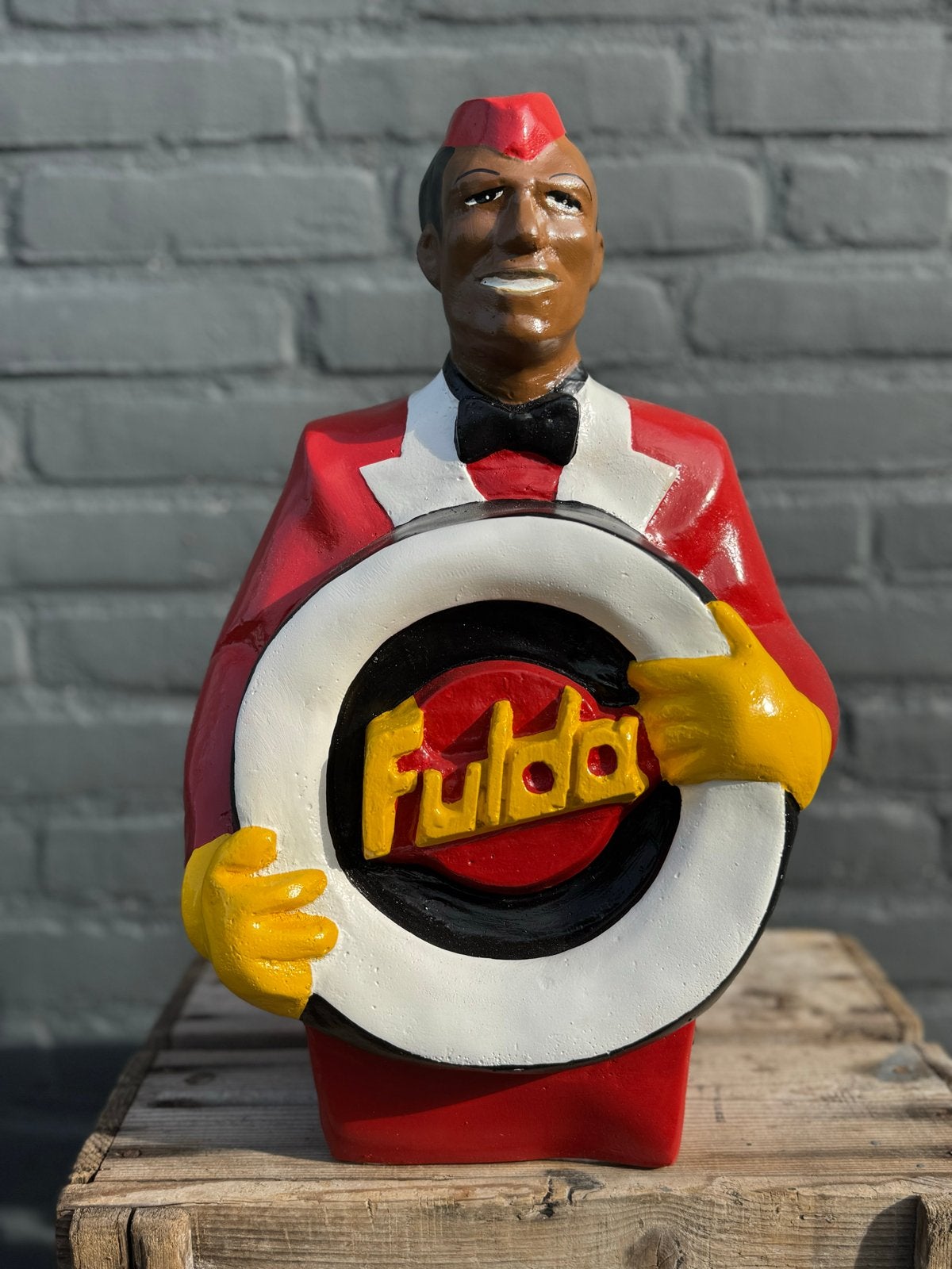 Vintage Fulda Banden Reclamebeeld - Uniek Verzamelobject, Verzamelen, Ophalen, Gebruikt, Mens
